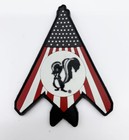 Skunk Works® F-117 Nighthawk Patch, 5 inch, Pvc, Hook and Loop Backing