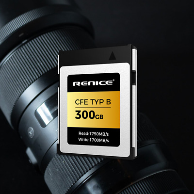 Renice CFExpress type B card 300G R 1750MB write 1700MB/s Renice CFExpress type B card 300G R 1750MB write 1700MB/s