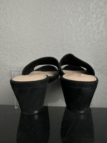Women’s Size 8.5 Black Suede Wedge Sandals 3” Aldo - Picture 5 of 13