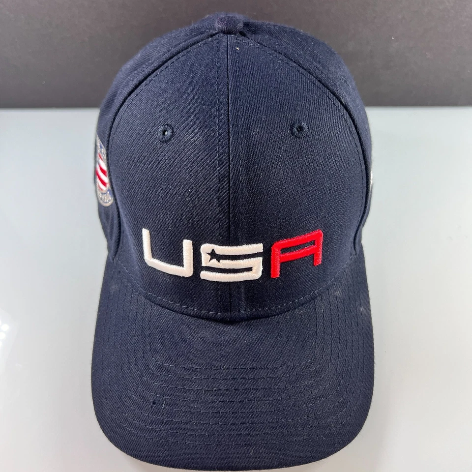 USA 2016 Ryder Cup Champions New Era Hat Cap Mens Strapback Blue 9Forty PGA - Image 3 of 4
