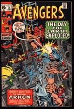 AVENGERS #76 5.0 // 1ST MEETING OF VISION & SCARLET WITCH MARVEL COMICS 1970