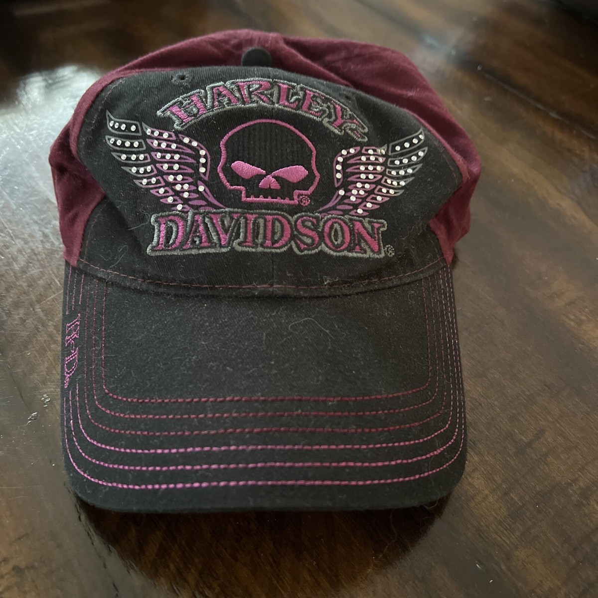 Harley Davidson Motorcycle Baseball Cap Hat Hook & Loop  display picture 1
