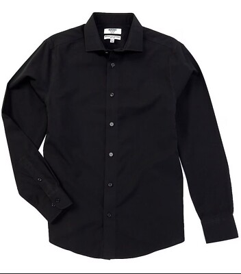 $79.50 Murano Slim-Fit Non-Iron Italian Solid Long Sleeve Point Collar (Size M).