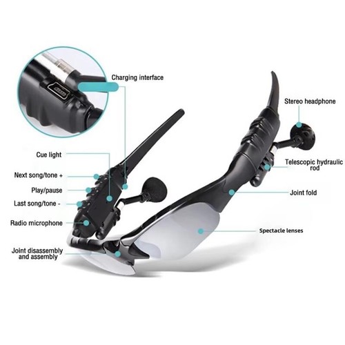 Xiaomi Mijia - Lunettes de soleil intelligentes sans fil, Bluetooth 5.0 - Photo 19 sur 23