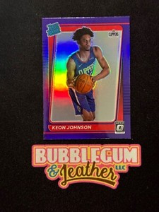 2021-22 Donruss Optic Purple Holo Prizm Rated Rookie Keon Johnson #192 RC