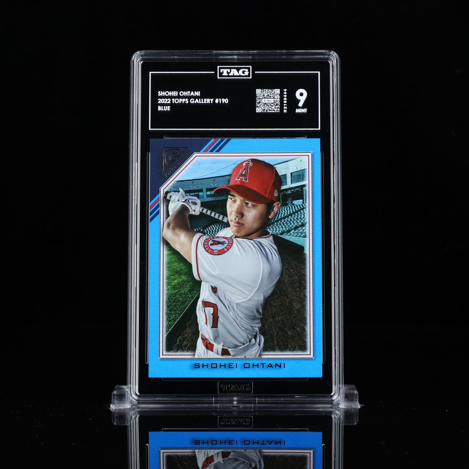 2022 Topps Gallery SHOHEI OHTANI #190 Blue /75 SP (TAG 9)