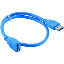 1ft USB 3.0 Extension Cable Type A Male to Female Extender Data Cord 30cm