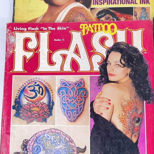 Flash Tattoo Magazine Vintage Early 2000s Very Good Lot Of 4 - Picture 4 of 7