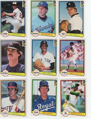 1982 DONRUSS Baseball Complete Your Set 1-250 - Picture 222 of 236
