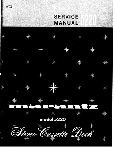 Service Manual-Anleitung für Marantz 5220  - Bild 1 von 1