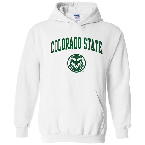Colorado State Rams Arch Logo Licensed Hooded Sweatshirt - Picture 5 of 19