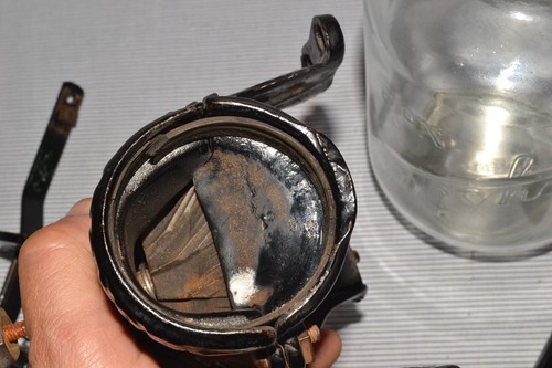 ANTIQUE ARCADE CRYSTAL # 3 WALL COFFEE GRINDER WITH ORIGINAL CATCH GLASS CUP! - Imagen 12 de 15