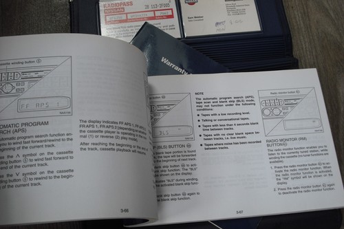 NISSAN PRIMERA P11 OWNERS MANUAL INSTRUCTION HANDBOOK AND WALLET 1998-2000 - Picture 5 of 10