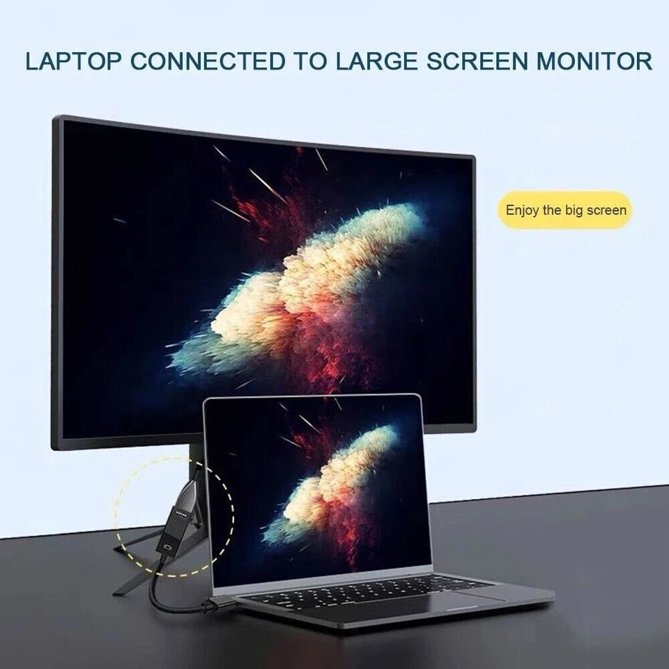 Mini DP zu HDMI-Adapter: 4K/1080p, 60Hz für TV, Projektor, PC, Apple MacBook - Bild 2 von 4