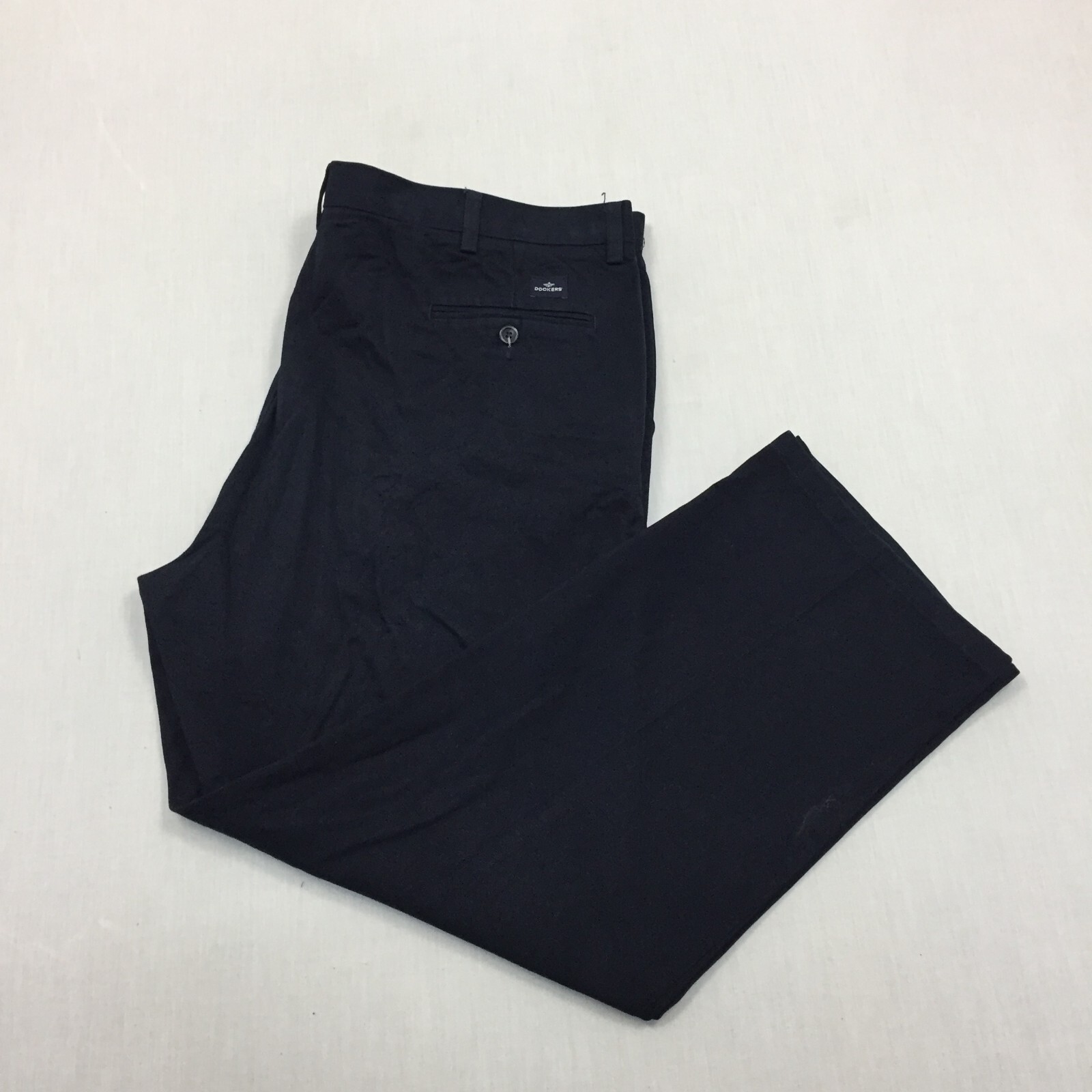 Dockers Chino Trousers Cotton Pants Straight Fit Mens Size 42W 30L Blue