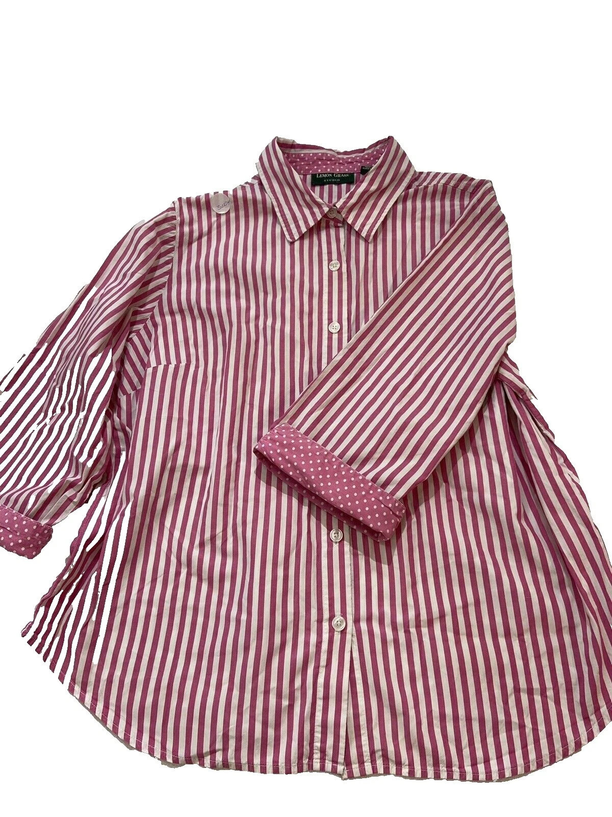 Lemon Grass Bolinhas Blusas para mulheres