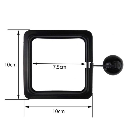 6 Pack Aquarium Fish Feeding Ring Floating Food Feeder Square Shape With Suction - Picture 3 of 4