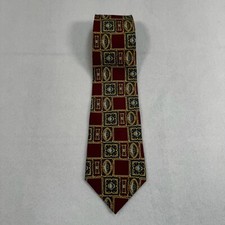 Givenchy Monsieur 100 Silk Neck Tie Mens Red Gold Blue Made In USA