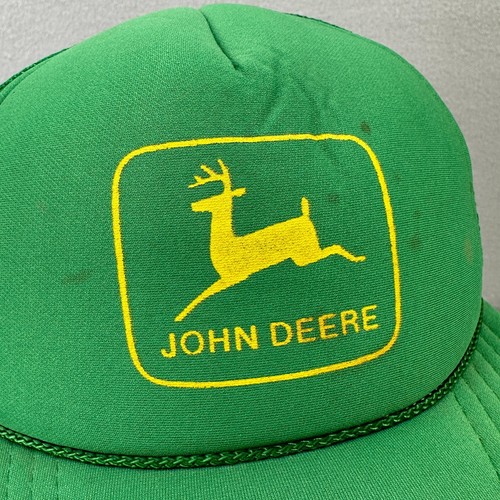 De colección John Deere Trucker Swingster SnapBack Sombrero Verde Espuma Ala Cordón - Imagen 6 de 14