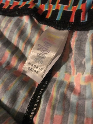 Lularoe TC Tall Curvy Leggings Black Solid Red Blue Marks Tally’s Shapes Unicorn - Picture 5 of 7