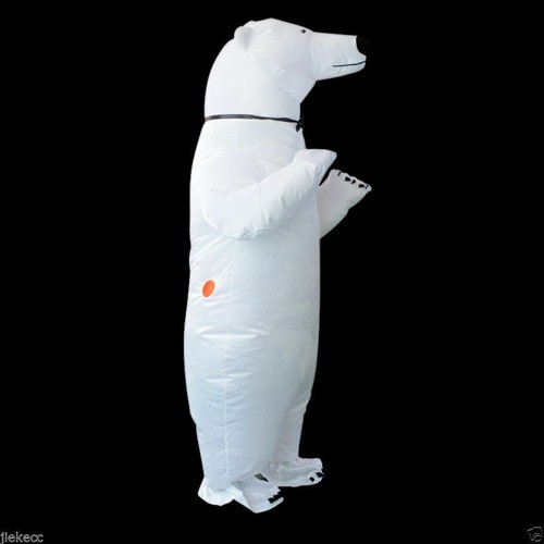 Polar Bear Inflatable Costume Animal Inflatable Halloween Costumes Blow Up Suit  - Picture 16 of 175