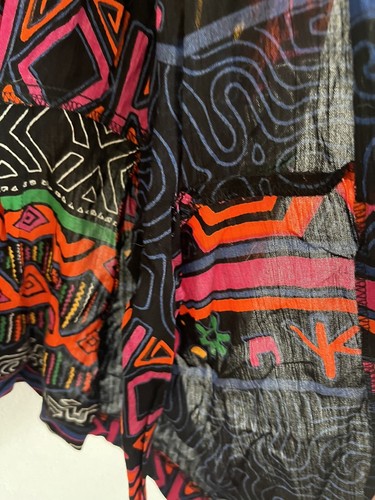 Essay Petites by Sharon Anthony Vintage 90s Colorful Long Sleeve Cardigan,Small - Picture 9 of 11