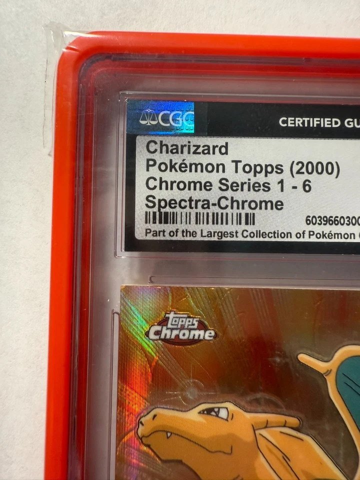 Charizard #6 CGC World Record Holder Gem 2000 Topps Chrome Pokémon TV - Image 3 of 4