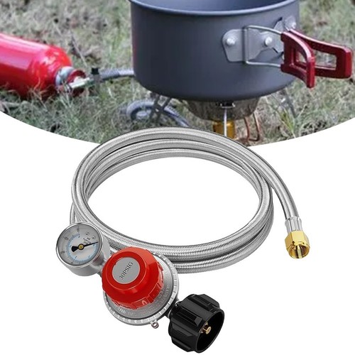 Régulateur Propane Haute Pression avec Manomètre pour Barbecue Extérieur 5FT - Photo 20/40