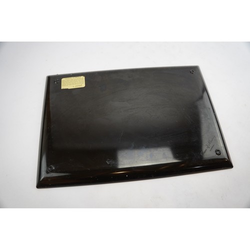 Vintage Couroc of Monterey Mushroom Tray Black Wood MCM Serving Decor - Picture 10 of 10