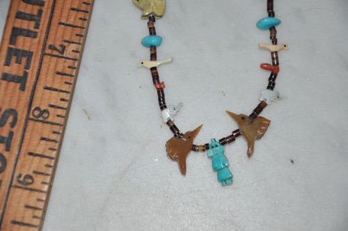Vintage Zuni Tier Fetisch Halskette Indianer ?????? - Bild 6 von 6