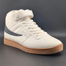 Fila Vulc 13 Ivory with Black Flag and Gum Soles Size 12 1CM00080-165