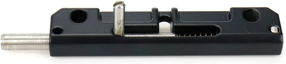 2 Pcs Spring Loaded Latch, Barrel Bolt Latch Normally Black - Image 3 of 4