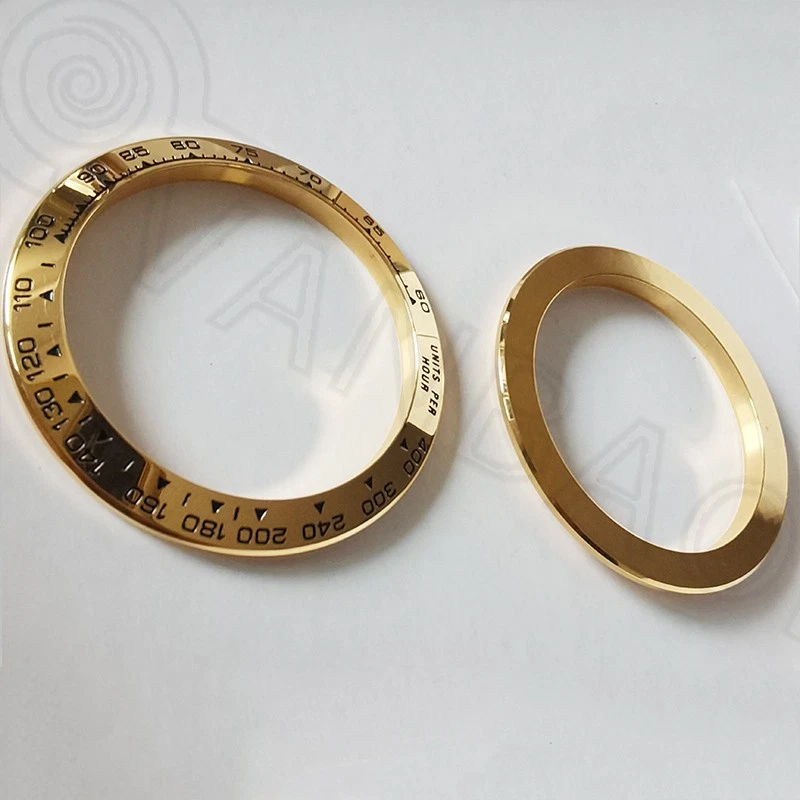 Anillo a escala cosmógrafo alternativo Daytona envuelto en oro de 18 quilates bisel exterior parte Foto 4 de 4