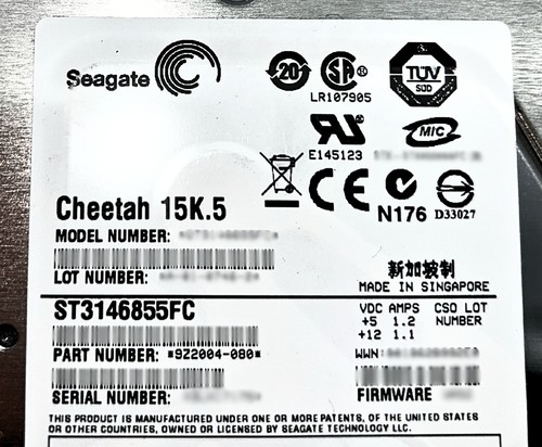 Dell 9Z2004-080 146GB 15K FV 3.5 HDD Hard Drive - Picture 2 of 7