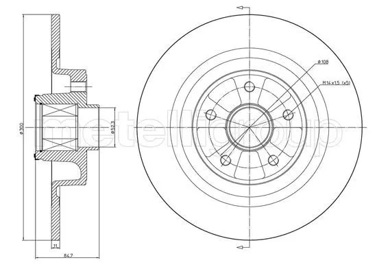 Metelli Discofreno 23-1396 - Immagine 2