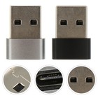 2pcs USB 2.0A Männlich zum -C-Adapter tragbaren Konverter für den Telefonlaptop