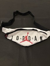 Nike Air Jordan Crossbody Bag White Black Jumpman Fanny Pack Hip Waist Belt