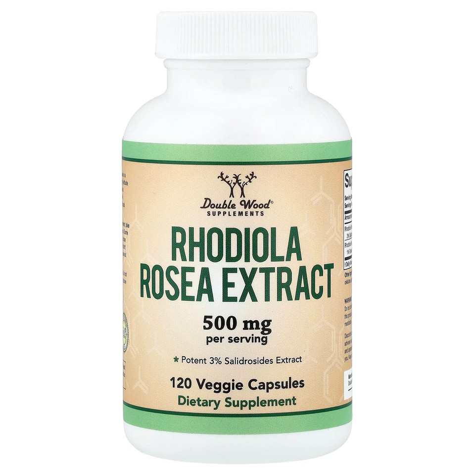 Rhodiola Rosea Extract, 500 mg, 120 Veggie Capsules