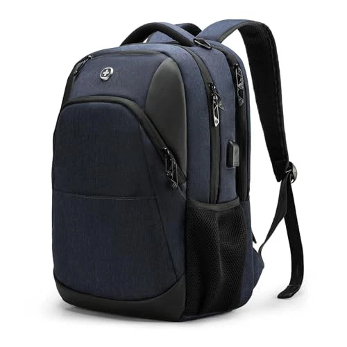 Design Travel Laptop Backpack for Men and Women, Business Backpack Dark Blue