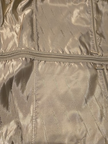 Murano Suede Large Shoulder Garment Bag Still Has Cardboard In The Pocket - Picture 7 of 16