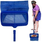 Swimming Pool Clean Net Leaf Rake Deep Bag Pool Leaf Skimmer Net Pool Clean Tool