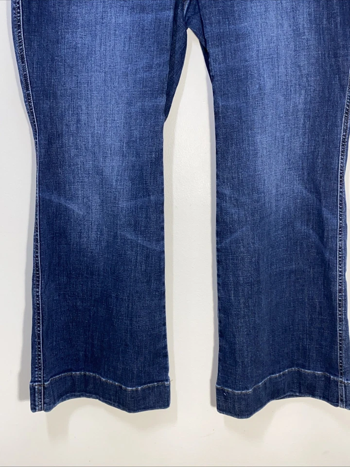 J Jill Jeans Denim High Rise Wide Leg Blue Womens 20W Everyday Stylish Classic - Image 3 of 4