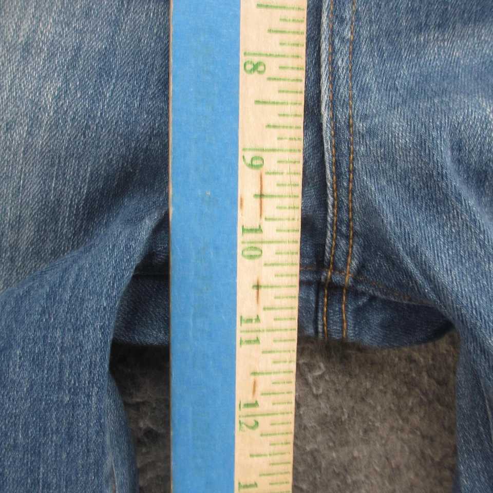 Pantalones de mezclilla elásticos Bullhead Jeans para mujer 29 azules tiro alto más delgados desgastados Foto 4 de 4