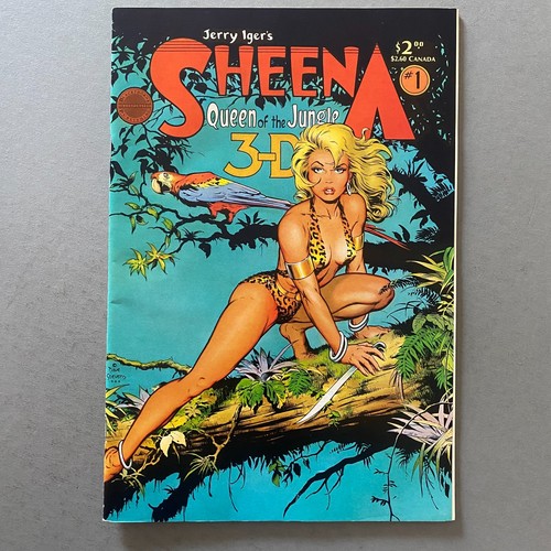 SHEENA 3-D SPECIAL 1 DAVE STEVENS COVER ART (1985, BLACKTHORNE PUBLISHING)