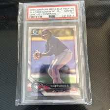 2018 Bowman Mega Box Chrome Vladimir Guerrero Jr. Throwing PSA 10 (Jays)