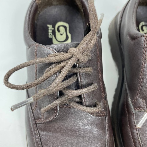 Kinder Place Jungen Schuhe Kleid Oxford Uniform Schnürschuhe braun Kleinkind Größe 12 - Bild 6 von 11