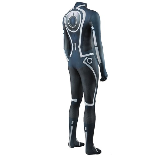 New Tron Legacy Bodysuit Sam Flynn Jumpsuit Superhero Cosplay Costume Halloween - Picture 12 of 15