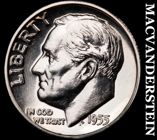 1955 Roosevelt Dime- Silver Choice Gem Proof++++ Luster #i8593