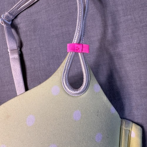 Victoria's Secret Sexy Little Thing 34C Bra Yellow White Polka Dot Underwire Y2K - Picture 3 of 8