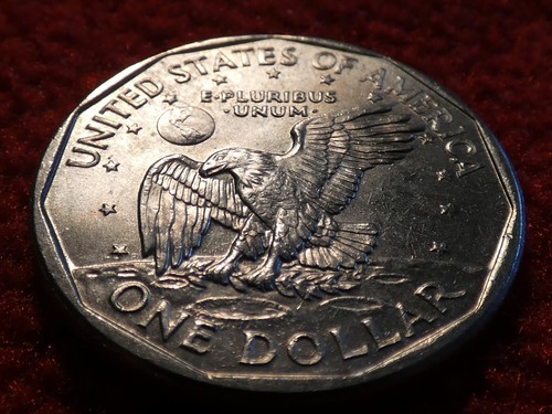 Mint Error 1999-P Susan B. Anthony Dollar Coin with Strike Thru Error! #3471 - Picture 10 of 16